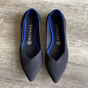 Genuine Rothy’s - The Pointe - Solid Black - Size Women’s 8.5